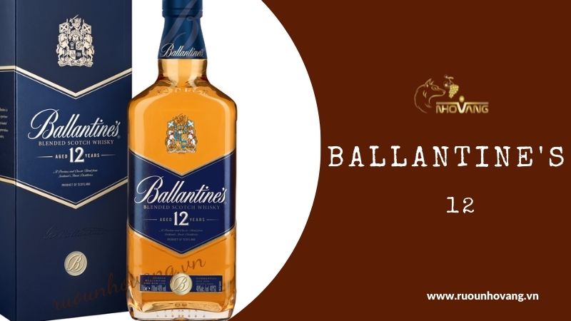 Ballantines 12 được pha trộn từ 40 loại Whisky hảo hạng