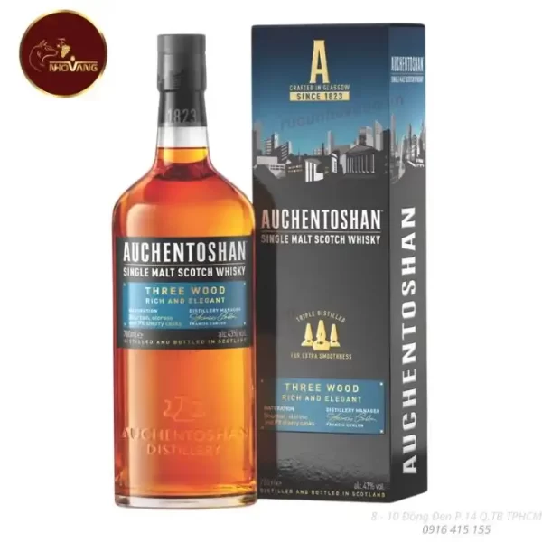 ruou-auchentoshan-three-wood-rich-and-elegant-lowland-single-malt-whisky